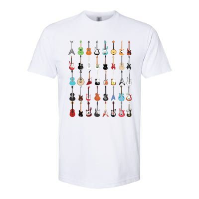 Guitar Musical Instrument Rock N Roll Tee Softstyle® CVC T-Shirt