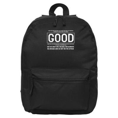 GOOD Motivational Jocko Quote 16 in Basic Backpack