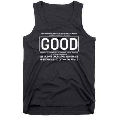 GOOD Motivational Jocko Quote Tank Top