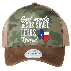 God Made Jesus Saved Texas Raised Texas Pride State Legacy Tie Dye Trucker Hat