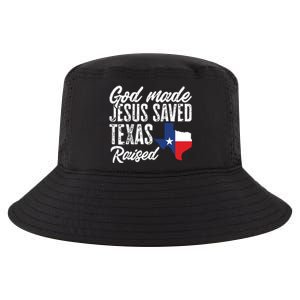 God Made Jesus Saved Texas Raised Texas Pride State Cool Comfort Performance Bucket Hat