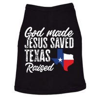 God Made Jesus Saved Texas Raised Texas Pride State Doggie Tank