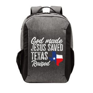 God Made Jesus Saved Texas Raised Texas Pride State Vector Backpack