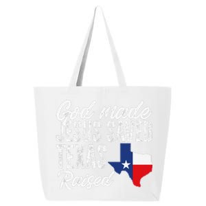 God Made Jesus Saved Texas Raised Texas Pride State 25L Jumbo Tote