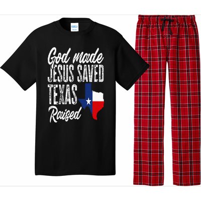 God Made Jesus Saved Texas Raised Texas Pride State Pajama Set