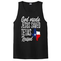 God Made Jesus Saved Texas Raised Texas Pride State PosiCharge Competitor Tank