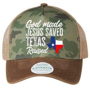 God Made Jesus Saved Texas Raised Texas Pride State Legacy Tie Dye Trucker Hat