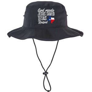 God Made Jesus Saved Texas Raised Texas Pride State Legacy Cool Fit Booney Bucket Hat