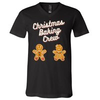 Gingerbread Man Join The Christmas Baking Crew Holiday Sweet V-Neck T-Shirt