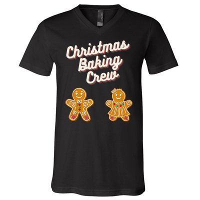 Gingerbread Man Join The Christmas Baking Crew Holiday Sweet V-Neck T-Shirt