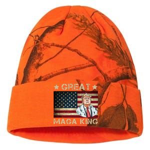 Great Maga King Trump USA Flag Kati Licensed 12" Camo Beanie