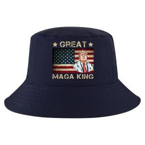 Great Maga King Trump USA Flag Cool Comfort Performance Bucket Hat