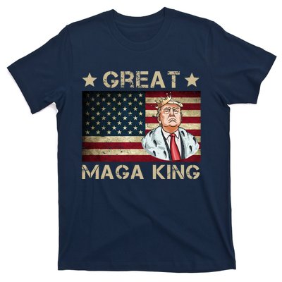 Great Maga King Trump USA Flag T-Shirt