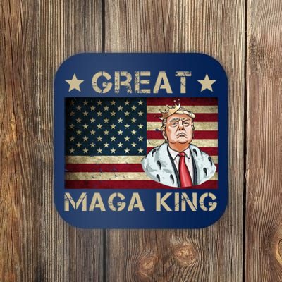 Great Maga King Trump USA Flag Coaster