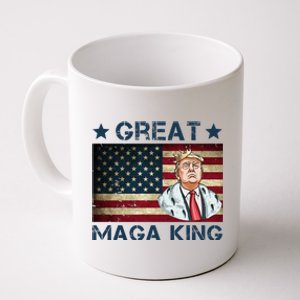 Great Maga King Trump USA Flag Coffee Mug