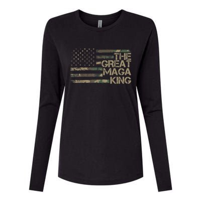 Great Maga King ,Maga King, The Great Maga King, Ultra Maga Womens Cotton Relaxed Long Sleeve T-Shirt