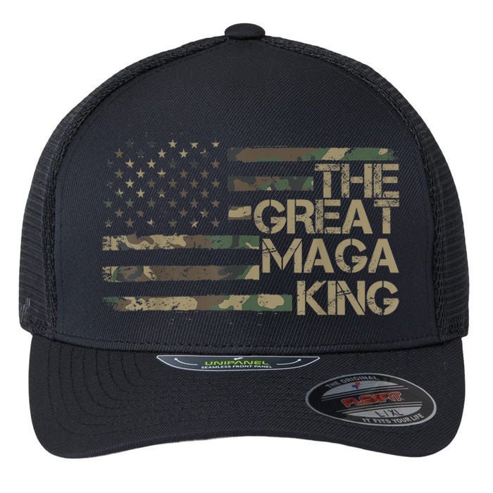 Great Maga King ,Maga King, The Great Maga King, Ultra Maga Flexfit Unipanel Trucker Cap