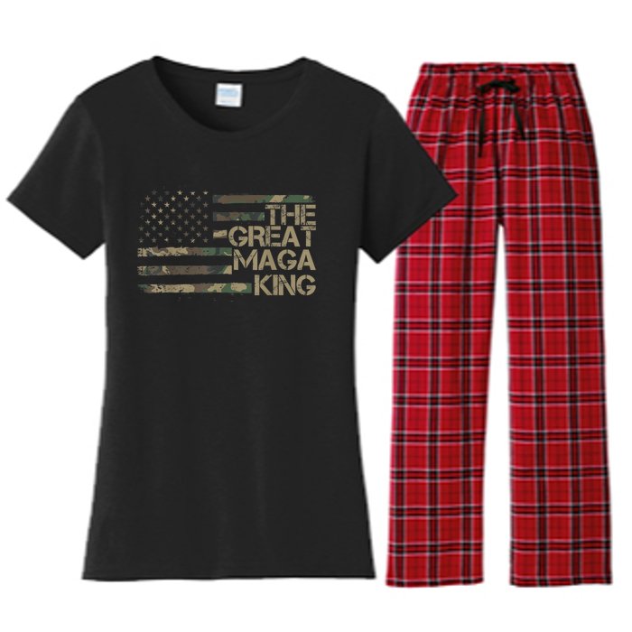 Great Maga King ,Maga King, The Great Maga King, Ultra Maga Women's Flannel Pajama Set