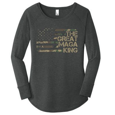 Great Maga King ,Maga King, The Great Maga King, Ultra Maga Women's Perfect Tri Tunic Long Sleeve Shirt