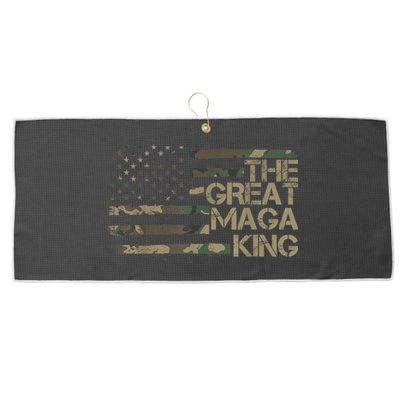 Great Maga King ,Maga King, The Great Maga King, Ultra Maga Large Microfiber Waffle Golf Towel