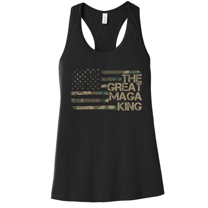 Great Maga King ,Maga King, The Great Maga King, Ultra Maga Women's Racerback Tank