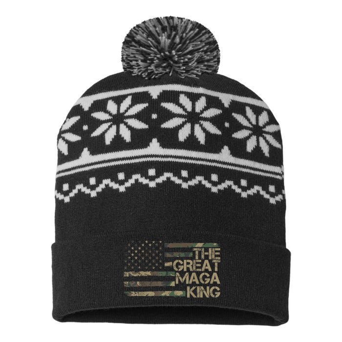 Great Maga King ,Maga King, The Great Maga King, Ultra Maga USA-Made Snowflake Beanie