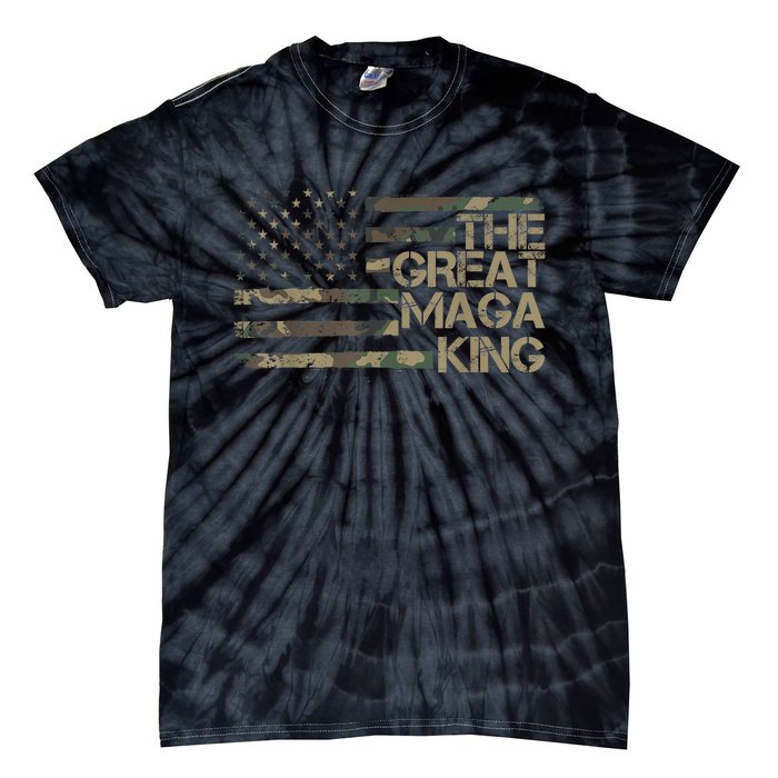 Great Maga King ,Maga King, The Great Maga King, Ultra Maga Tie-Dye T-Shirt