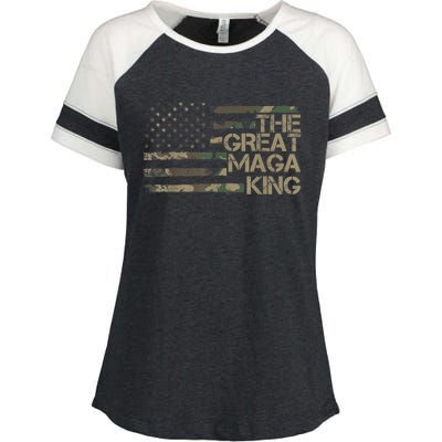 Great Maga King ,Maga King, The Great Maga King, Ultra Maga Enza Ladies Jersey Colorblock Tee