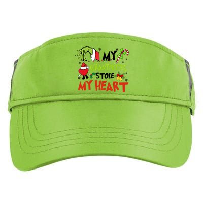 Grinchmas My Kids Stole My Heart Funny Christmas Adult Drive Performance Visor