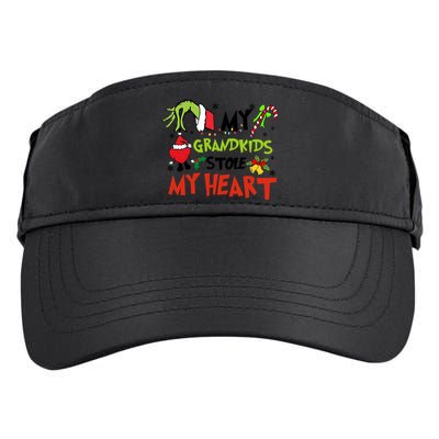 Grinchmas My Kids Stole My Heart Funny Christmas Adult Drive Performance Visor