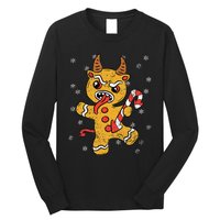 Gingerbread Man Krampus Christmas Pajama Xmas Candy Cane Long Sleeve Shirt