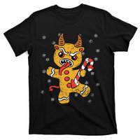 Gingerbread Man Krampus Christmas Pajama Xmas Candy Cane T-Shirt