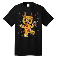 Gingerbread Man Krampus Christmas Pajama Xmas Candy Cane Tall T-Shirt