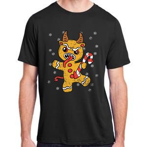 Gingerbread Man Krampus Christmas Pajama Xmas Candy Cane Adult ChromaSoft Performance T-Shirt