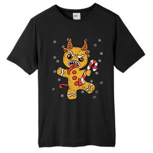 Gingerbread Man Krampus Christmas Pajama Xmas Candy Cane Tall Fusion ChromaSoft Performance T-Shirt