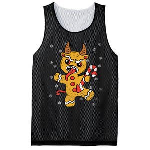 Gingerbread Man Krampus Christmas Pajama Xmas Candy Cane Mesh Reversible Basketball Jersey Tank