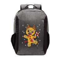 Gingerbread Man Krampus Christmas Pajama Xmas Candy Cane Vector Backpack