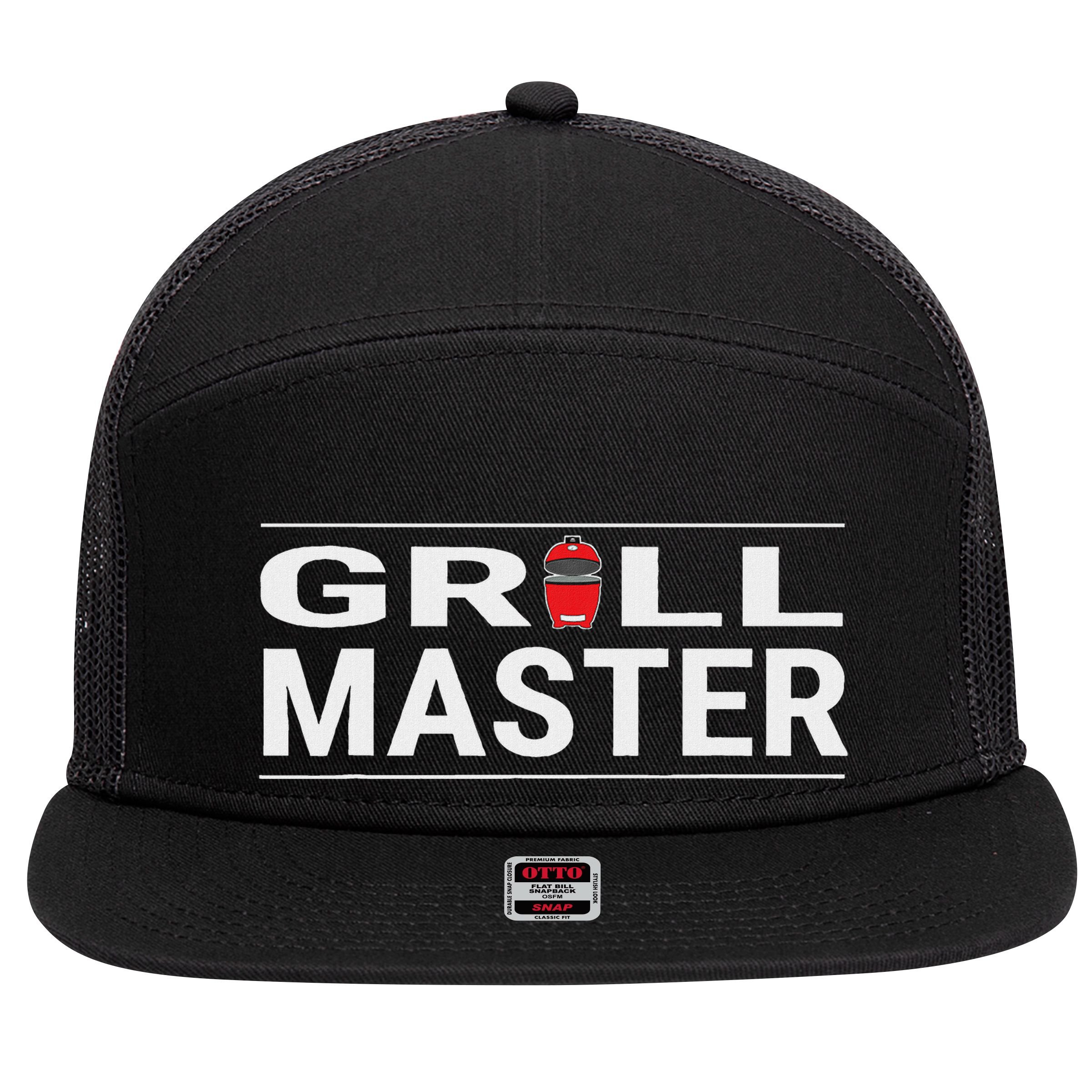 Grill Master Kamado Style Bbq Barbecue Pitmaster 7 Panel Mesh Trucker Snapback Hat