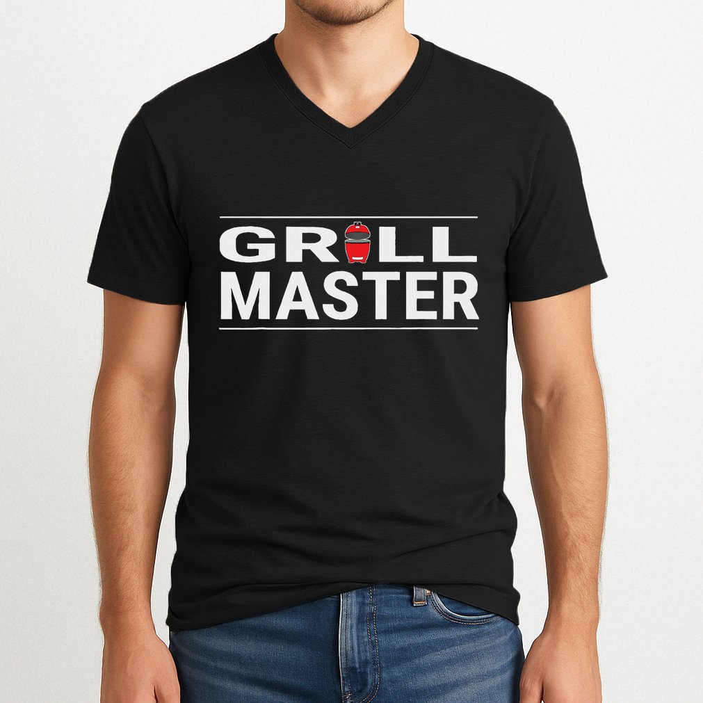 Grill Master Kamado Style Bbq Barbecue Pitmaster V-Neck T-Shirt