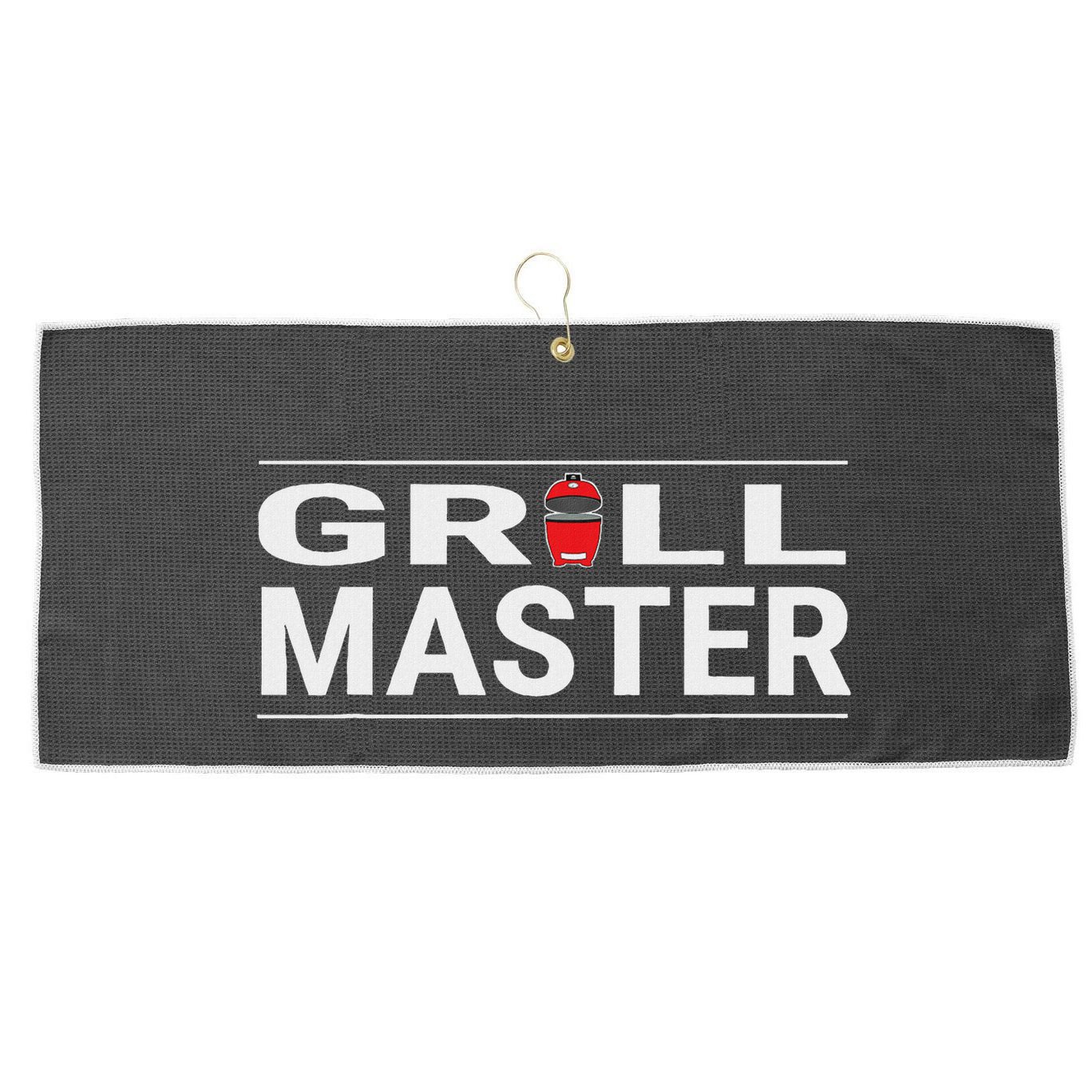 Grill Master Kamado Style Bbq Barbecue Pitmaster Large Microfiber Waffle Golf Towel