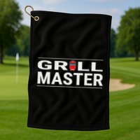 Grill Master Kamado Style Bbq Barbecue Pitmaster Golf Towel