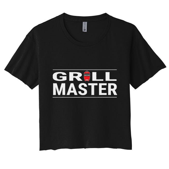 Grill Master Kamado Style Bbq Barbecue Pitmaster Women's Crop Top Tee