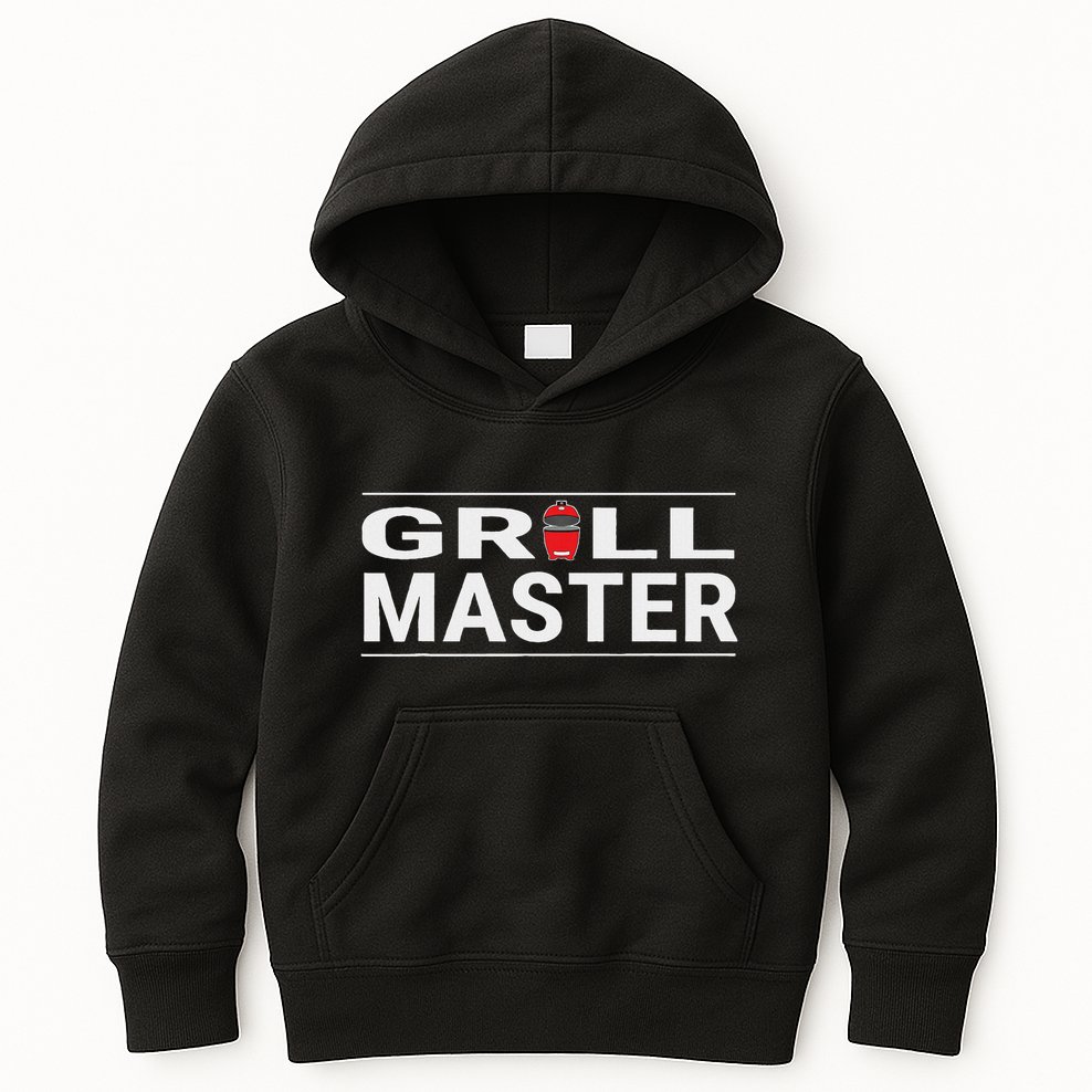 Grill Master Kamado Style Bbq Barbecue Pitmaster Kids Hoodie