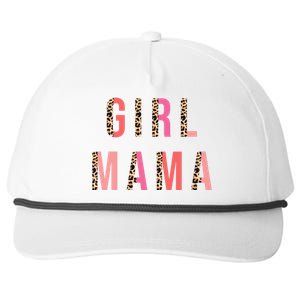 Girl Mama Leopard Snapback Five-Panel Rope Hat