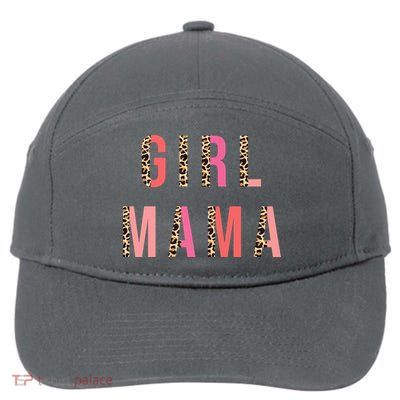 Girl Mama Leopard 7-Panel Snapback Hat