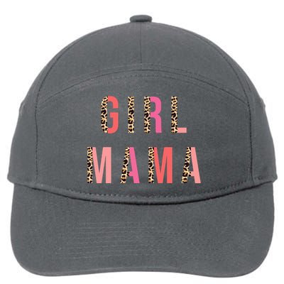 Girl Mama Leopard 7-Panel Snapback Hat