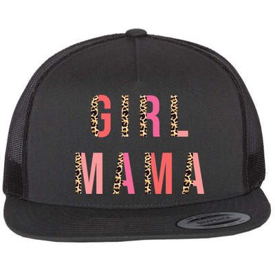 Girl Mama Leopard Flatbill Hat