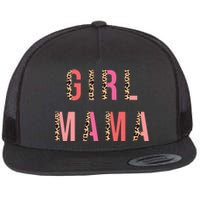 Girl Mama Leopard Flat Bill Trucker Hat