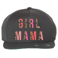 Girl Mama Leopard Wool Snapback Cap