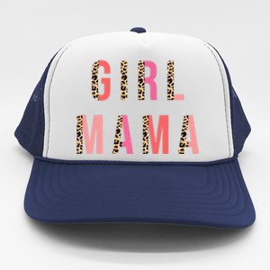 Girl Mama Leopard Trucker Hat